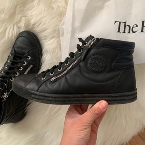 Black Authentic Chanel Sneakers
